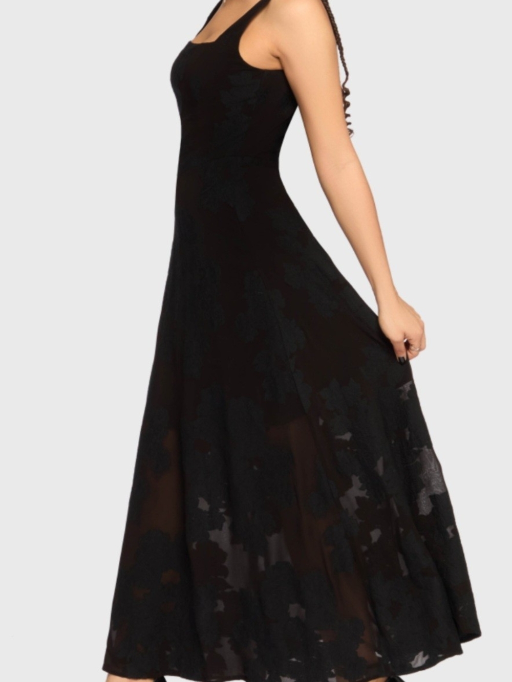 (Killstar) The Hollow Jacquard Maxi Dress (Size Medium)